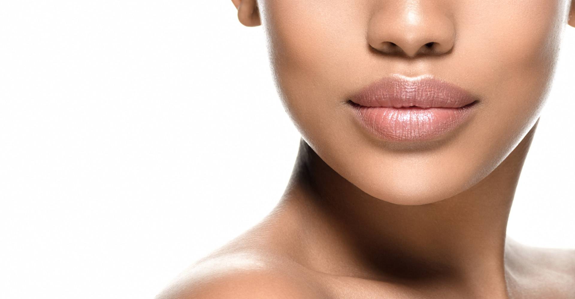 Closeup Of A Black Woman Chin